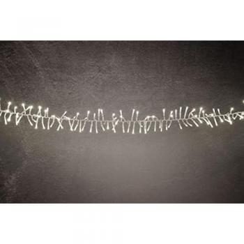 Trendline Warmweiß LED-Lichterkette 6 m Transparent, Außen, mit Timer & Dimmer