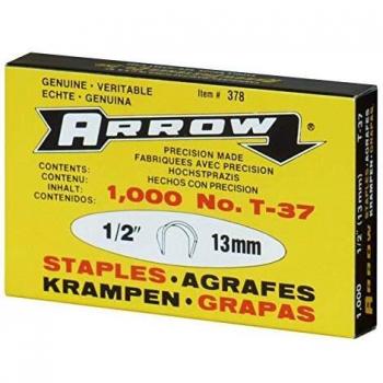 Arrow T37 Round Crown Staples 9/16 Inch