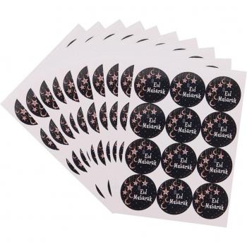 Al‑Fitr Black Label Stickers – 120 Pieces