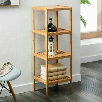 Support de Rangements en Bois Naturel – 4 Échelons
