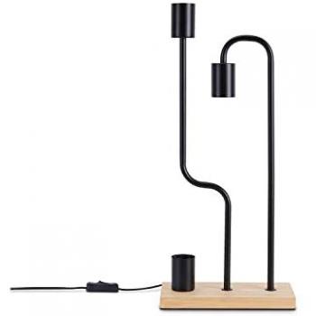 Lampe de bureau rétro E27, style industriel moderne – Nature – Paco Home