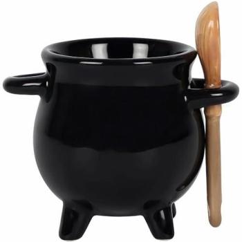 All‑Weather Cauldron Egg Cup with Broom‑Handle – One Size