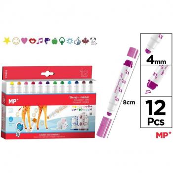 Rotuladores de Tinta con Sello 12U