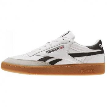 Reebok Club C Revenge Vintage Sneaker – Weiß & Schwarz mit Gummisohle, 10.5 unisex