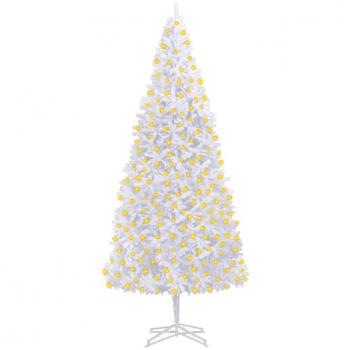Arbre de Noël décoratif pré-éclairé 400 cm blanc