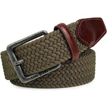 Cinturón de Hombre en Textil y Piel
