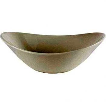 Churchill Super Verglastes ca848 oval große Schüssel in Weiß