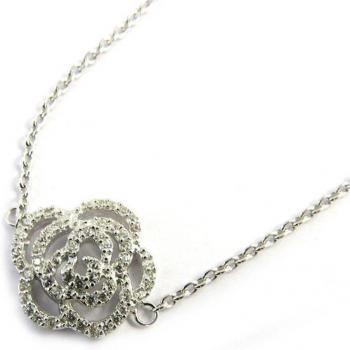 Bracciale Argento Bianco Rosa Romantica M1687 – Design Intimo
