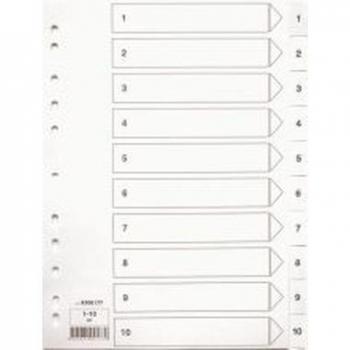 Divisori numerici A4 1-10 PP