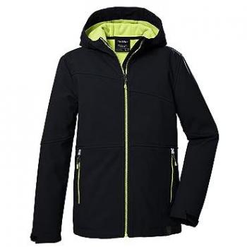 Killtec Jungen Softshelljacke KOS 321 BYS mit Kapuze schwarz