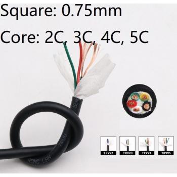 Câble Blindé 0.75mm Résistant à la Courbure