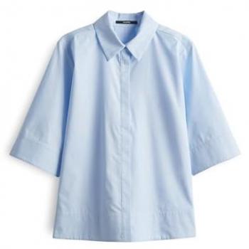 Someday Bluse Zarba mit Knöpfen in Blau