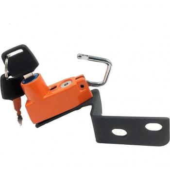Antirrobo para casco de motocicleta, kit de bloqueo en aluminio, 2 llaves, 6 colores, adecuado para motos 125, 200, 390 y 250