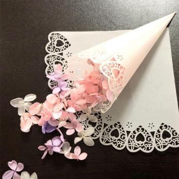20Pcs Heart Confetti Cones for Wedding Petals