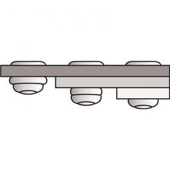 Rivets aveugles polygrip 6,4 × 15 mm en aluminium/acier (Gesipa)