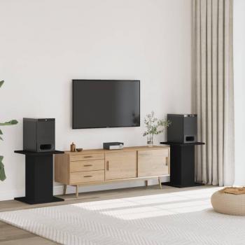 VidaXL 2 pcs Speaker Stands Black 30x30x60 cm