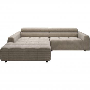 Denver Ecksofa 3C Candy – L‑Form, motorische Sitztiefe, Easy‑Care Bezug