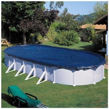 Grey Steel Dome Cover for Round Pools – Ø 540 cm