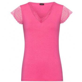 Pinkes Laura Scott Shirt für Frauen – Gr. 42, Spitze-Design