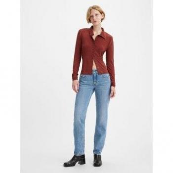 Levi's Denim Middy Straight Indaco 2023