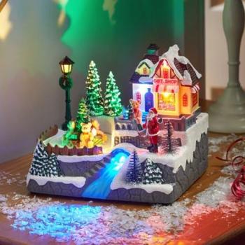 Glittering Glade 18 Music‑LED Snowscape