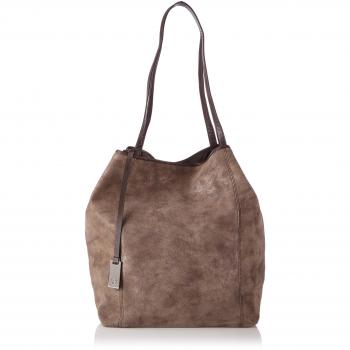 Tom Tailor Denim MILA Damen Handtasche 44x35x16 cm, Braun