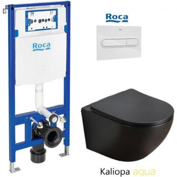 Bastidor Roca Duplo con Pulsador PL1 y Inodoro Suspendido