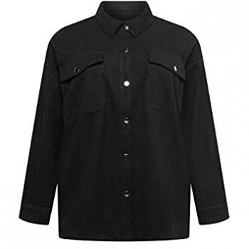 Top Blusa Antracita con Diseño Urbano para Mujer