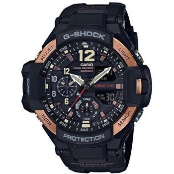 Black G‑Shock Aviator Master of G Quartz Chronograph