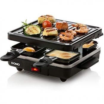 Domo DO9147G Raclette, Metall, 1 Liter, schwarz
