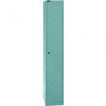 BISLEY Garderobenschrank, 1 Abteil, 1 Fach, T 457 mm, Lichtgrau