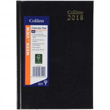 2018 Collins A5 Weekly Journal – Black