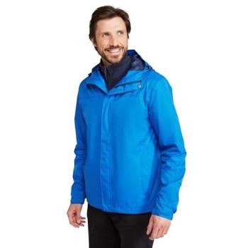Mountain Warehouse Men’s Torrent Jacket – Blue, XS, Waterproof