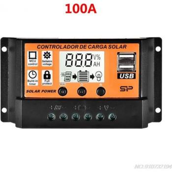 MPPT Automatic Solar Charge Controller 10A-100A with LCD and USB