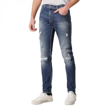 Jeans Super Skinny Tiro Medio Six Valves