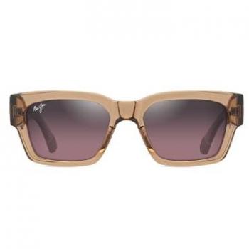 Maui Jim Kenui Shiny Trans LI Sunglasses, Brown, One Size