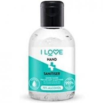 Gel Désinfection des Mains I Love 70 % Alcool 100 ml