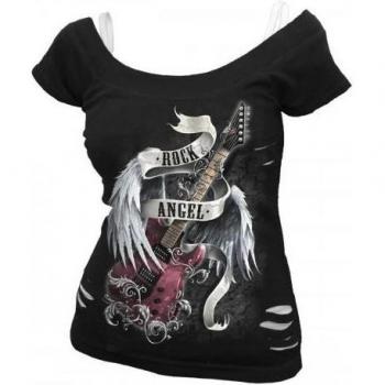 Camiseta 2 en 1 Ángel de Rock para Mujer XL