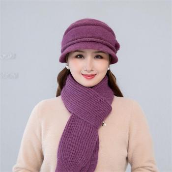 Women's Winter Beanie Scarf and Gloves Set