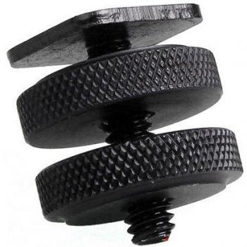 3/8 and 1/4 Tripod Mount Screw with Flash Shoe Adapter