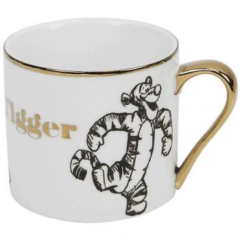 Mug Clásico Disney Tigger con Acabado Dorado