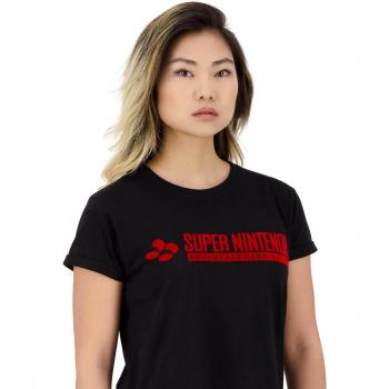 NINTENDO SNES Logo Cropped T-Shirt