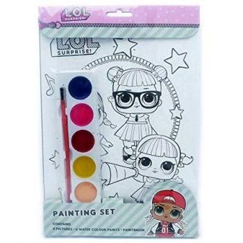 LOL Surprise Painting Set 8 Pictures Paints & Brush