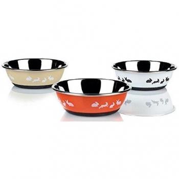 Classic Posh Paws Stainless Steel Bunny Dish 350ml