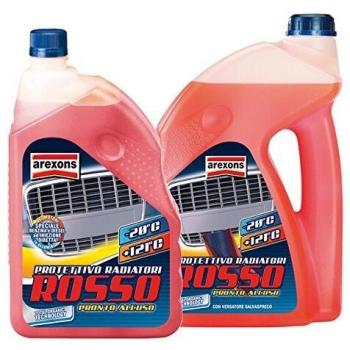 Arexons Liquido Protettivo Radiatore 4,5lt Rosso Pronto Uso Auto Moto Camion -20°C