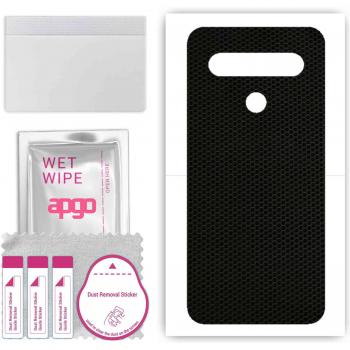 Vinilo Protector Trasero APGO para LG K61 – Película Protectora, Foil y Lámina con Mosaico Matrix