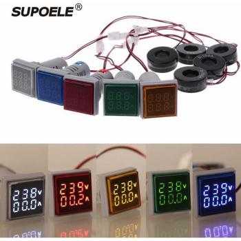 CE RoHS 22mm Digital Voltage and Amperage Meter