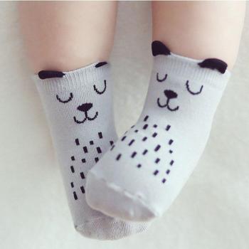 Infant Non-slip Socks with Cute Puppy Design for 0-4 Years