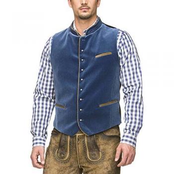 Stockerpoint Herren Weste Ricardo in Rauchblau, XL+ (Herstellergröße 60)