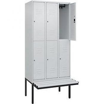 C+ Classic Plus Armadio a Due Piani con Panca e 3 Scomparti